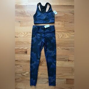 Terez Camo Navy Hi-Shine Leggings